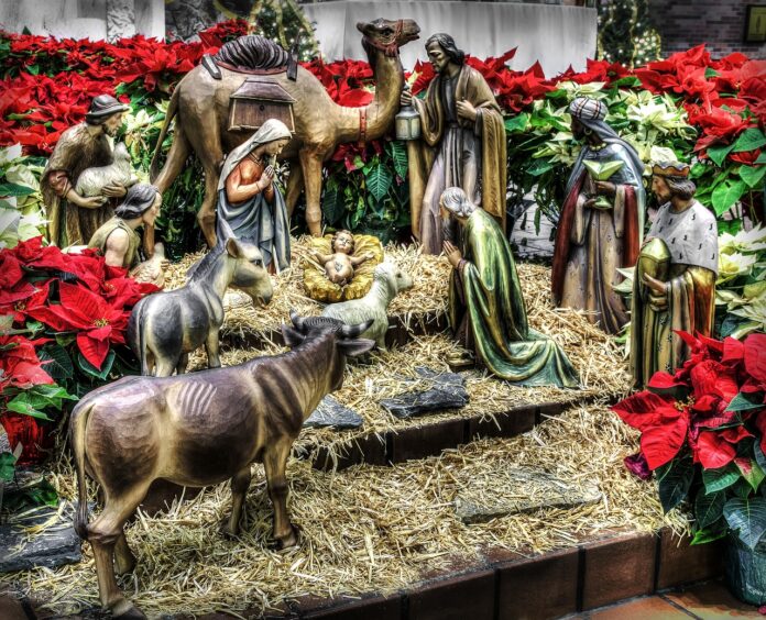 nativity, manger, christmas