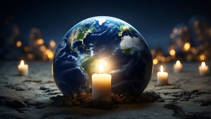 ai generated, earth hour, candles